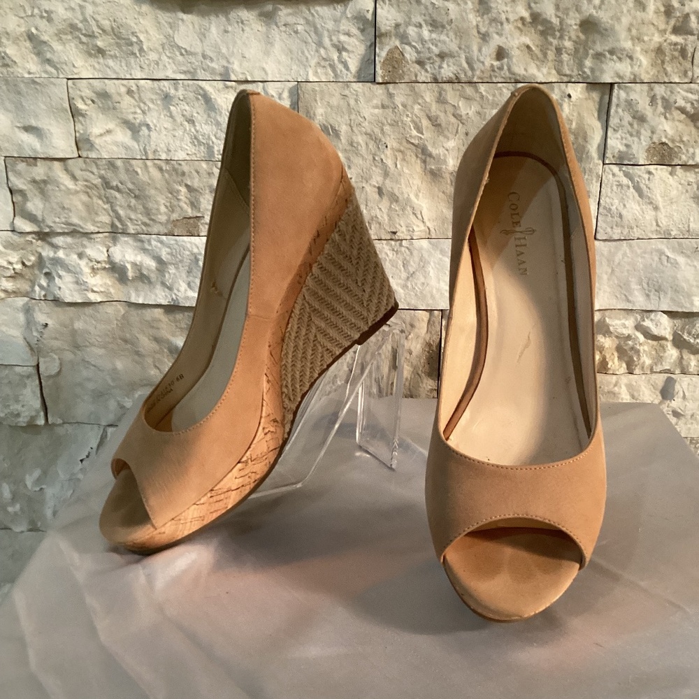 Cole Hahn Jocelyn Peep-Toe Wedge Pump